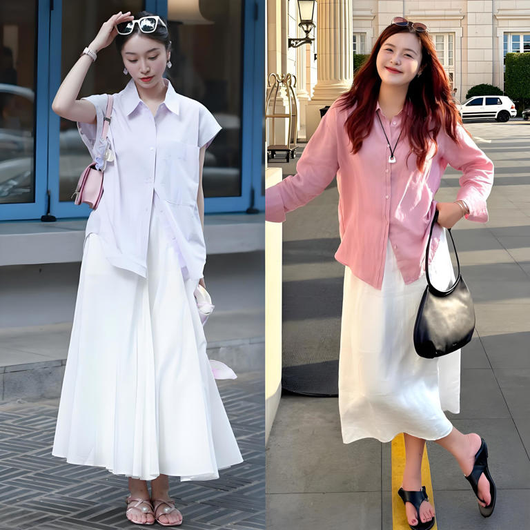 看了30岁博主穿搭，我悟了：衬衫不配短裤、运动鞋，才更时髦