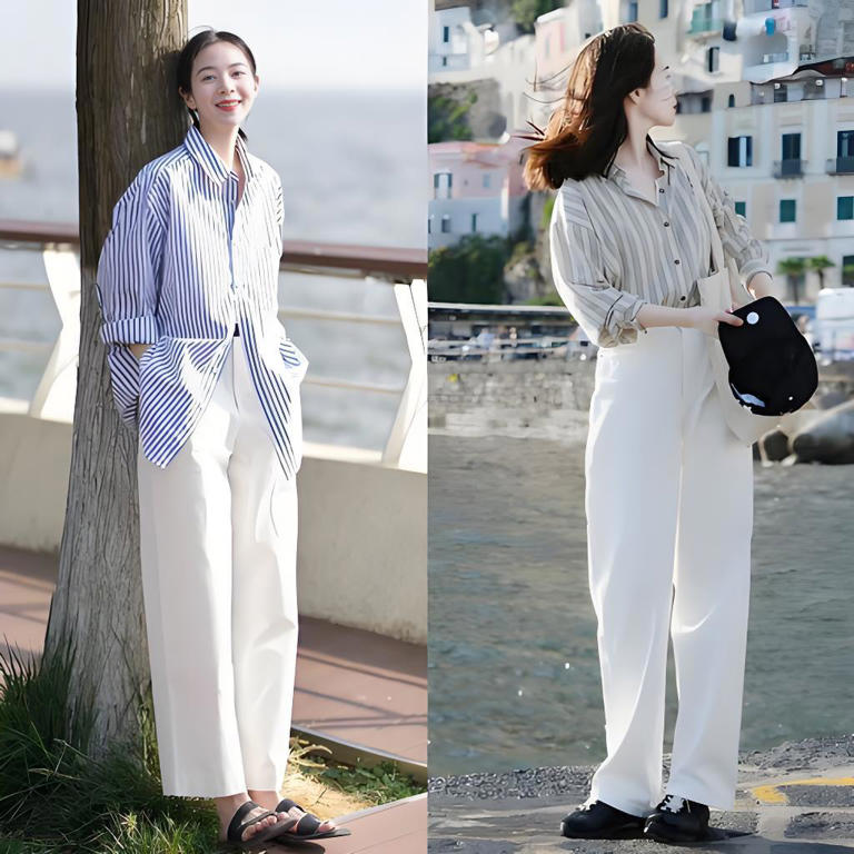 看了30岁博主穿搭，我悟了：衬衫不配短裤、运动鞋，才更时髦