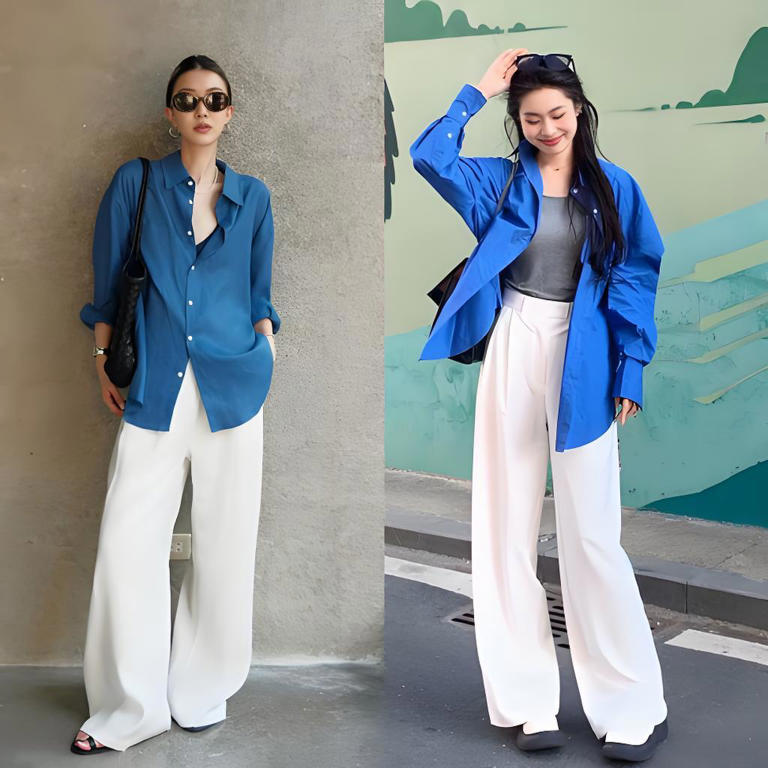 看了30岁博主穿搭，我悟了：衬衫不配短裤、运动鞋，才更时髦