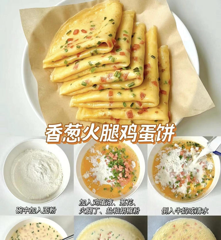 六款巨好吃的早餐饼,有了这配方,谁还去早餐店啊