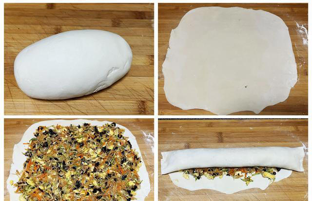 一种馅两种做法，不发面不烫面，皮薄馅大好吃，蒸两锅不够吃