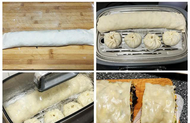 一种馅两种做法，不发面不烫面，皮薄馅大好吃，蒸两锅不够吃