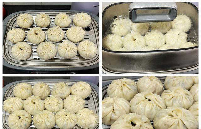一种馅两种做法，不发面不烫面，皮薄馅大好吃，蒸两锅不够吃