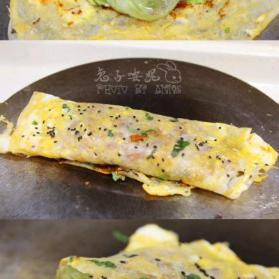 减脂鸡胸肉煎饼果子，懒人必学