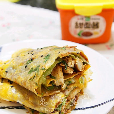 减脂鸡胸肉煎饼果子，懒人必学