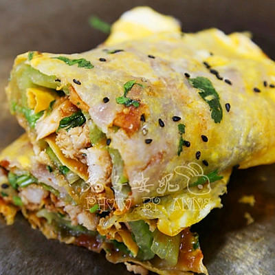 减脂鸡胸肉煎饼果子，懒人必学