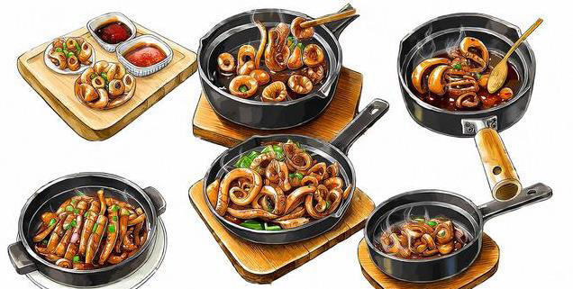 酱炒鱿鱼，鲜嫩又弹牙的海鲜美味，轻松做出让家人惊艳的美餐！