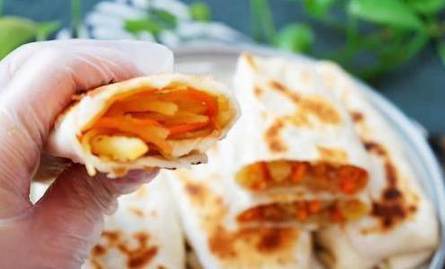 10分钟搞定早餐，土豆丝卷饼外酥里嫩，你家也能做！