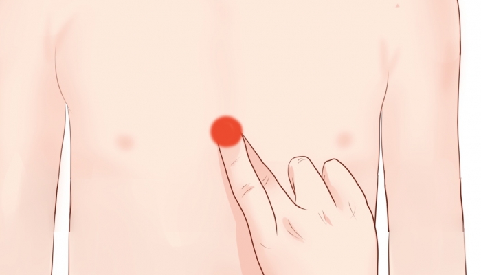 胸口中间是什么穴位 正常人膻中按压会疼吗